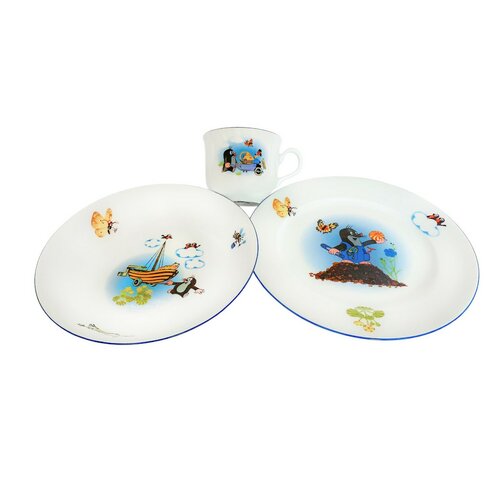 Thun 3-częściowy zestaw obiadowy dla dzieci Krecik i Statek