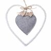 Textiní závěsné srdce 22,5 cm, fleece