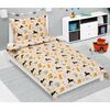 Bellatex Bumbac lenjerie de pat pentru copiiJunior Cat bej, 140 x 200, 70 x 90 cm