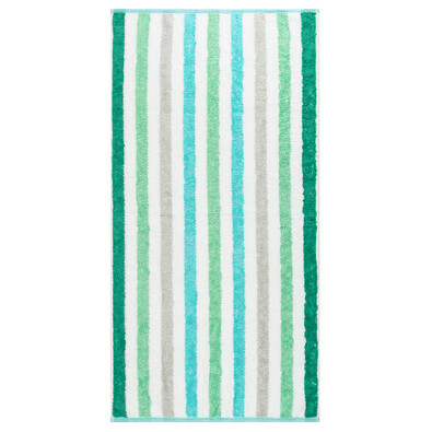 Cawo Frottier ręcznik kąpielowy Stripe tyrkys, 70 x 140 cm
