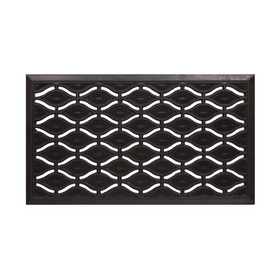 Fußmatte Gummi 1252 Schwarz, 55 x 90 cm