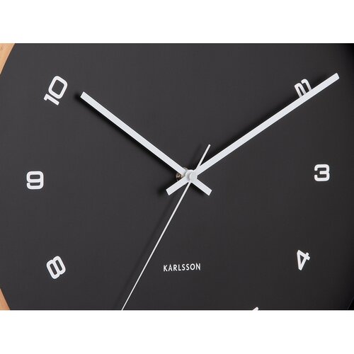 Karlsson 5938BK designerski zegar ścienny 41 cm, czarny