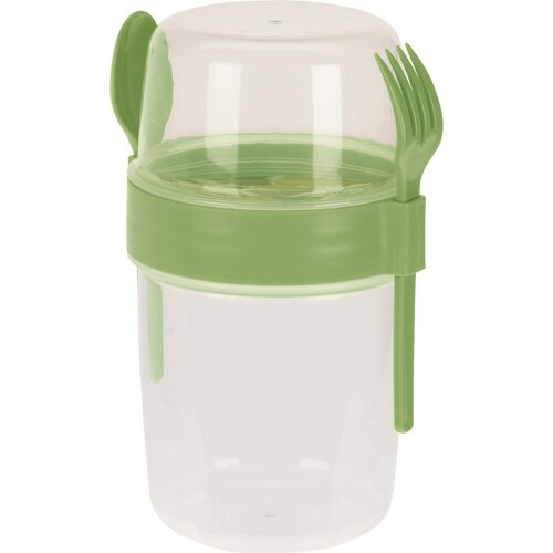 EH Solatna skleda s priborom, 1100 ml, plastika,mešana barva