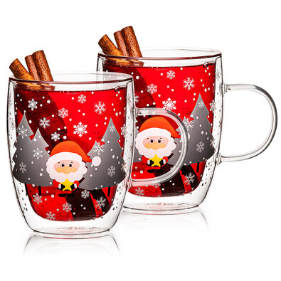4Home Hot&Cool Mug Santa thermo pohár 270 ml,2 db