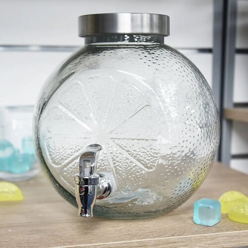 Orion Steklena steklenica z pipico Citrus, 5,4 l