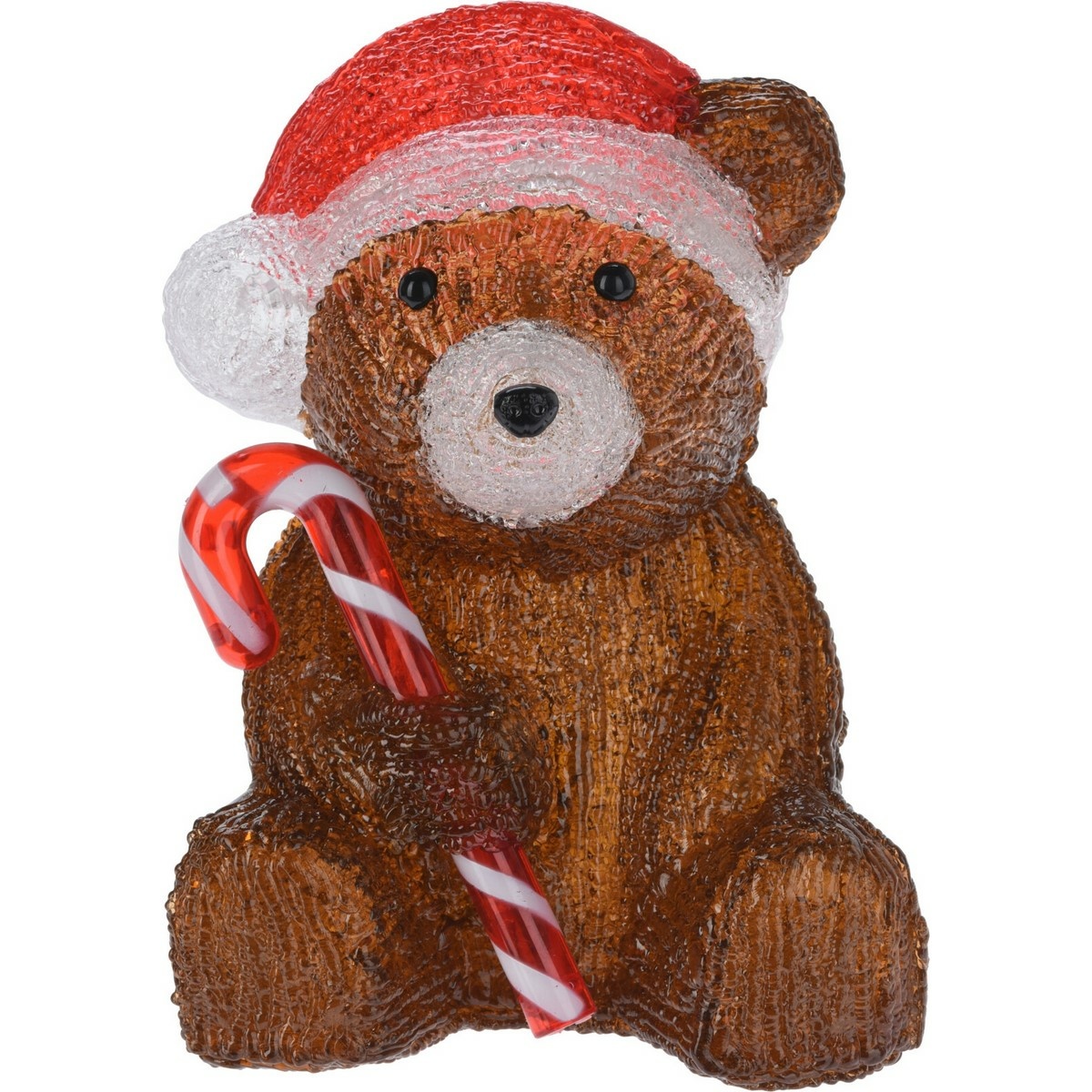 Dekoracja świąteczna LED Candy bear, 24 cm