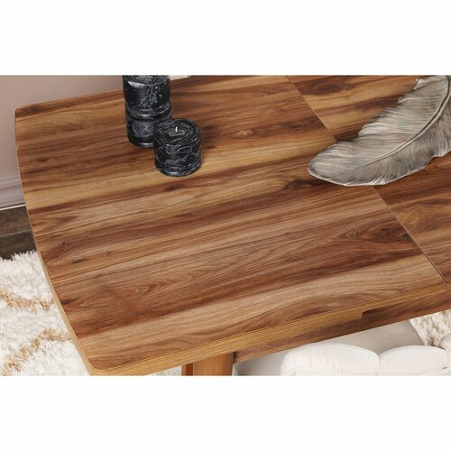 Rozkładany stół jadalniany Inci Walnut