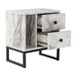 Noční stolek Glimmer Fressia Marble Black