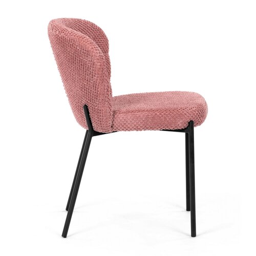 Súprava jedálenských stoličiek Bouclé CT-W1077 PINK2, 4 ks