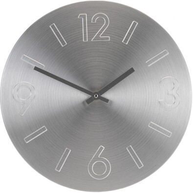 Nástěnné hodiny Atlanta stříbrná, 35 cm
