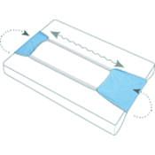 Babymatex Nepremokavá podložka na prebaľovací pult biela, 25 x 100 cm
