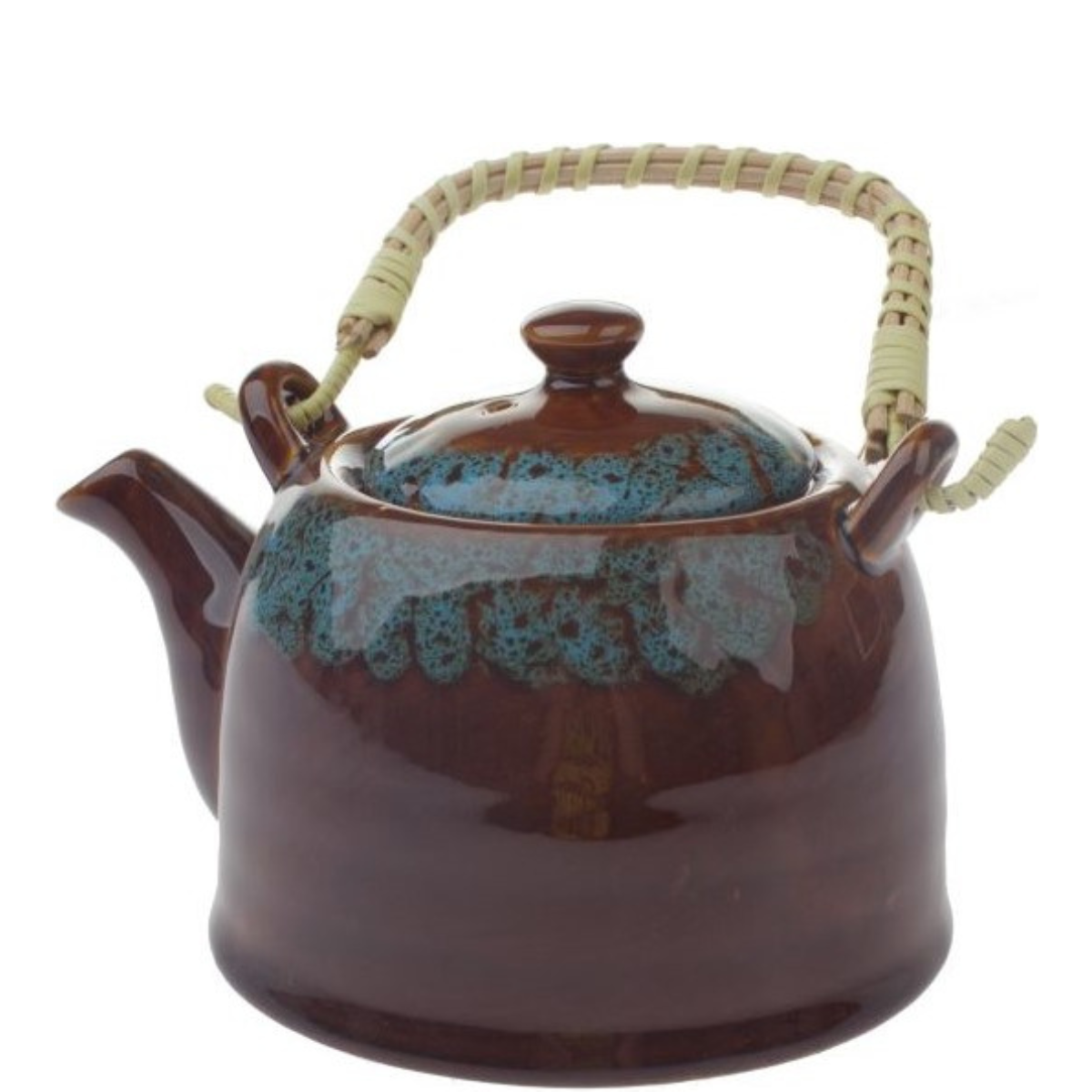 Ceramiczny dzbanek do herbaty 850 ml, niebieski