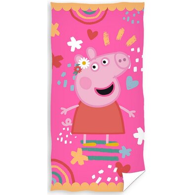 Badetuch für Kinder Peppa Wutz Bunte Welt, 70 x 140 cm