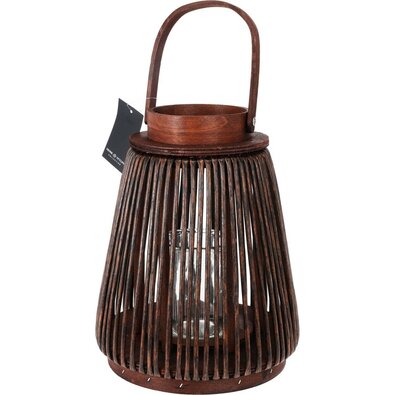 Merv fa lámpás barna, 25 cm