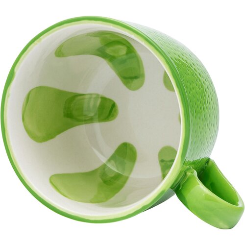 Altom Set aus Keramik-Jumbotassen-Set Tropicana Limette 470 ml, 2 Stück