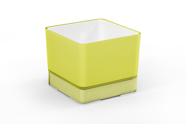 Plastový květináč Cube 120 žlutá