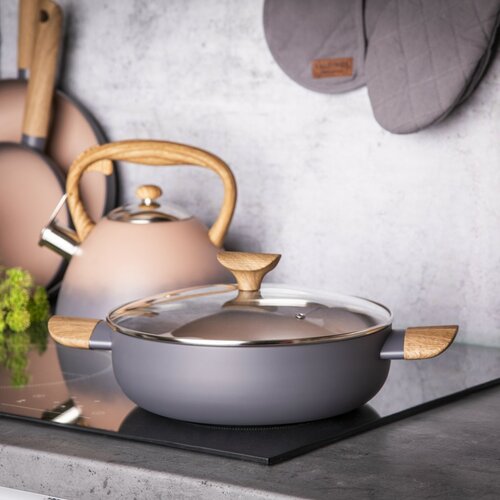 Valdinox Flacher Topf mit Deckel Morgan 26 cm, 3,4 l