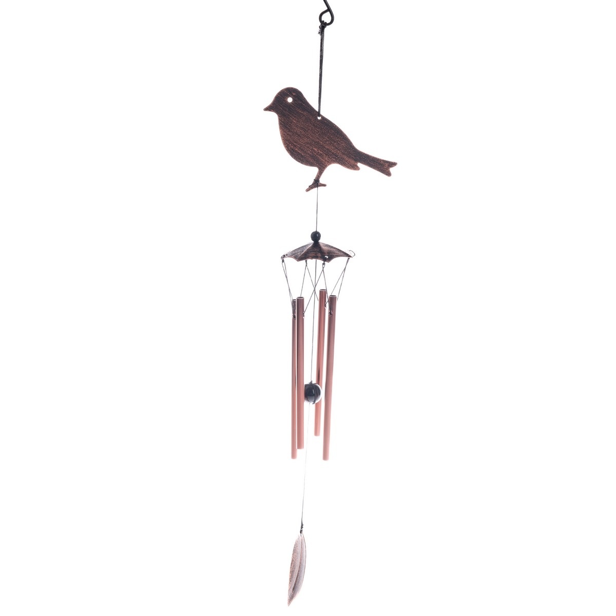 Kovová zvonkohra Bird, 45 x 9 cm