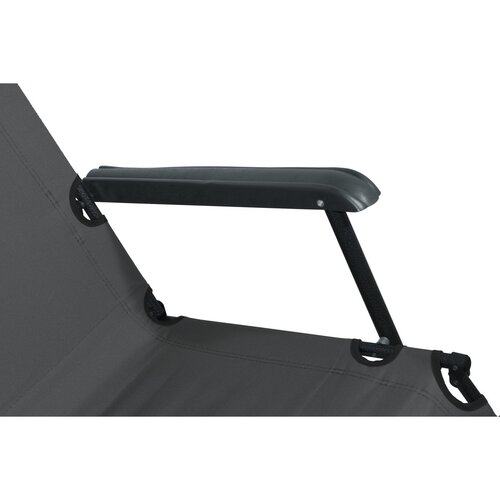 Cattara 13513 Zložljiva ležalka Comfort, antracit,155 x 61 cm