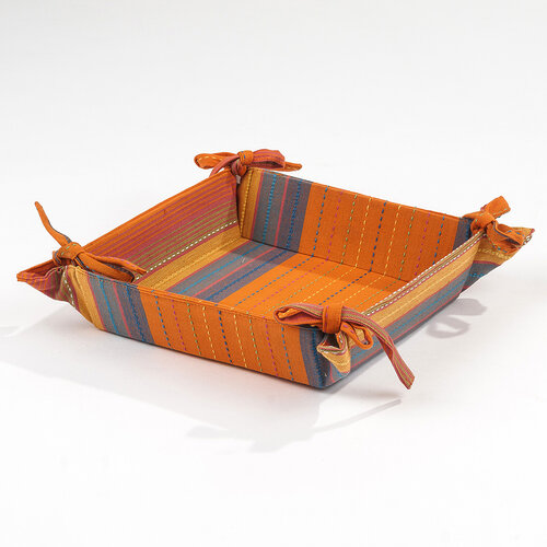 Košík na pečivo oranžový, 40 x 40 cm