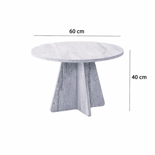 Măsuță de cafea Mushroom Travertine