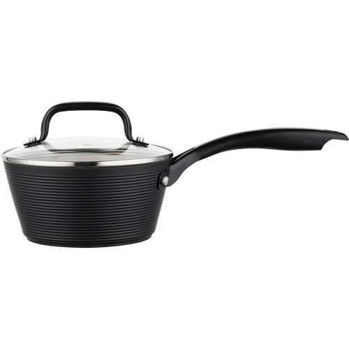 Florina Hliníkový rendlík Carina Black 1 l, 16 cm