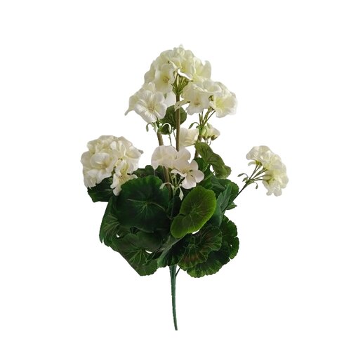 muskátli művirág fehér, 47 cm