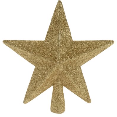 Різдвяна верхівка для ялинки зірка Oliveri золотистий, 19 x 5 см
