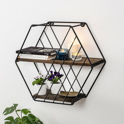 Полиця Lila Black and Walnut