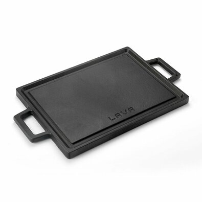 LAVA Metal Kétoldalas öntöttvas grilllap, 22 x 30cm