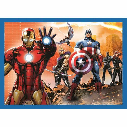 Trefl Puzzle Avengers Egy csapat vagyunk, 4 az 1-ben 54, 70 részes