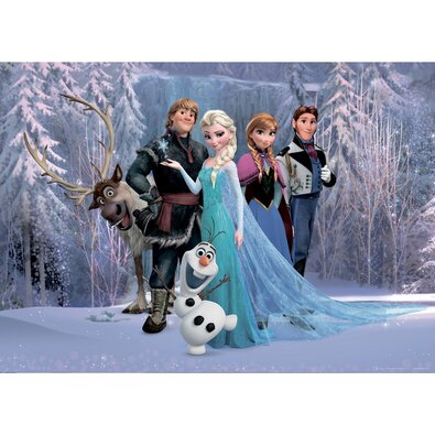 Tapet foto pentru copii Frozen, 156 x 112 cm