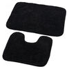 Dywaniki łazienkowe Julius czarny, zestaw 2 szt. 70 x 50 cm, 50 x 40 cm