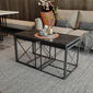Konferenční stolek Defne Black Marble