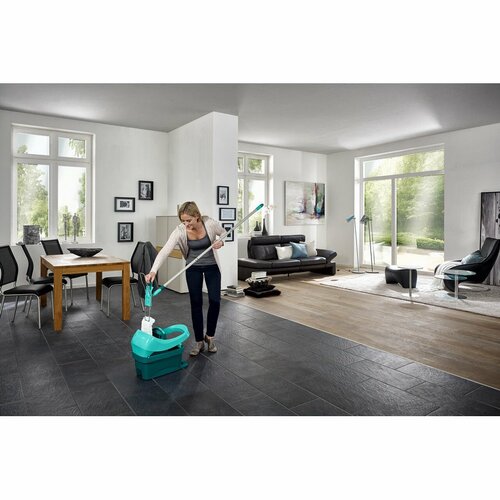 Leifheit Mop podłogowy Profi z wiadrem z integrowanymi kółkami 55096