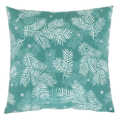 Pernă cu umplutură cu motive de Crăciun Ramuri 45x 45 cm, verde