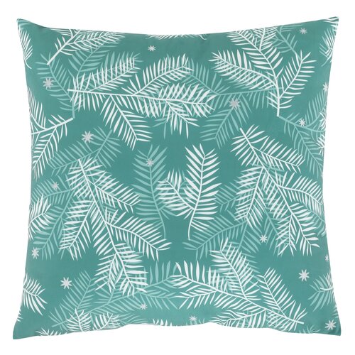 Pernă cu umplutură cu motive de Crăciun Ramuri 45x 45 cm, verde