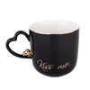 Altom Порцелянова чашка Kiss Me 400 мл, чорний
