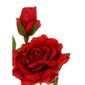 Floare artificială Trandafir roșu, 46 cm