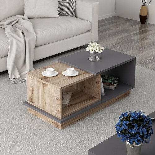 Concept Anthracite and Oak dohányzóasztal