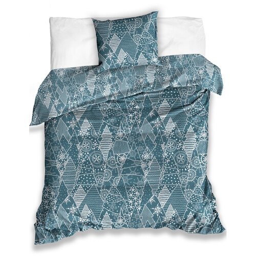 Weihnachtliche Baumwollbettwäsche Eisige  Landschaft, 140 x 200 cm, 70 x 90 cm