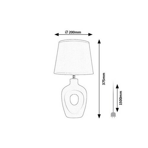 Rabalux 74080 stolní lampa Madelor, hnědá