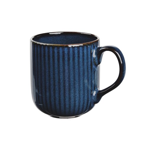Altom Porcelanasti lonček Reactive Stripes modra,400 ml