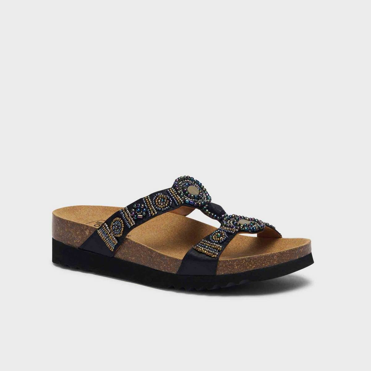 Scholl Kapcie New Bogota Klin czarny, rozmiar 38, 38 EU