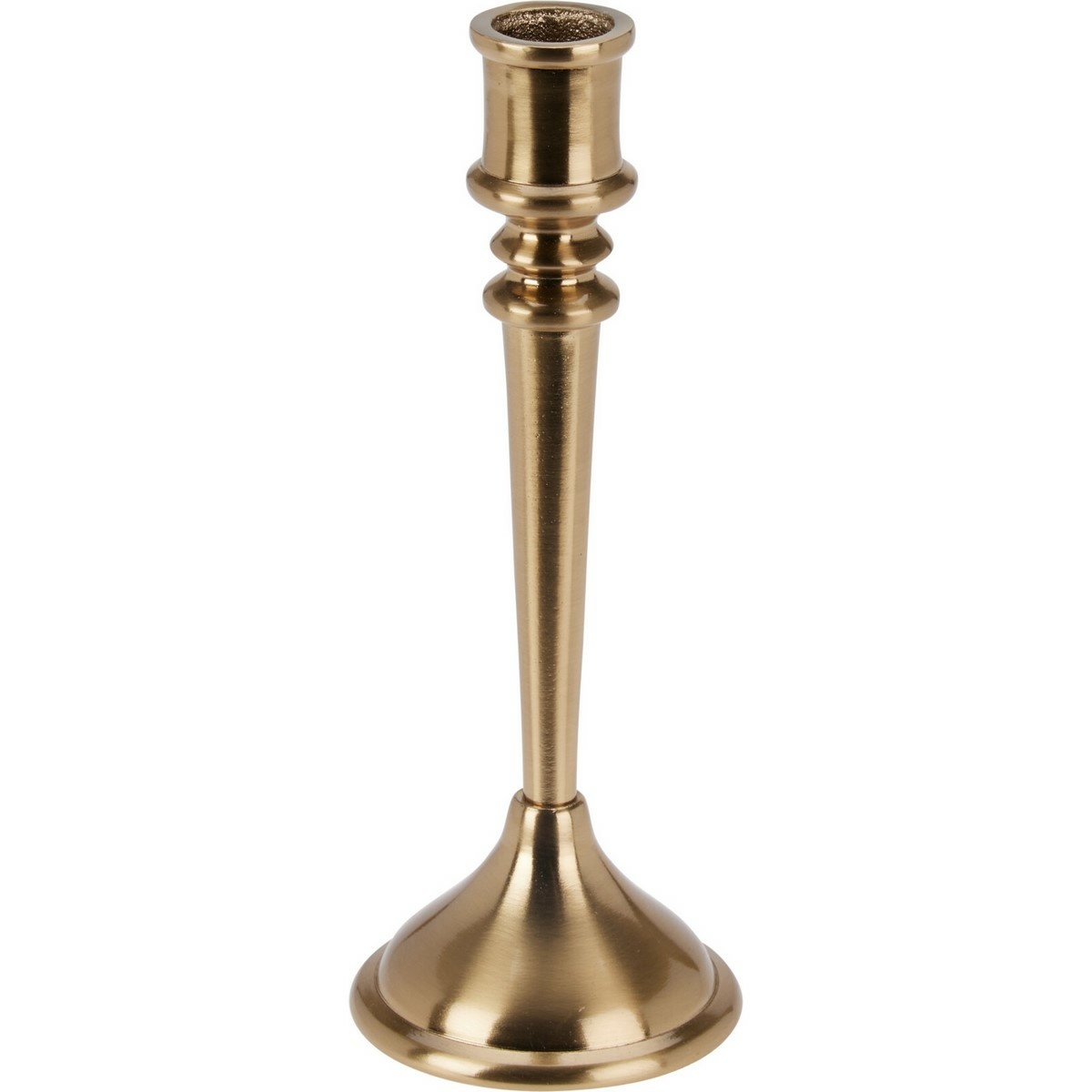 Dekoratívny svietnik 8 x 8 x 22 cm, farba zlatá