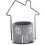 Бетонне кашпо для квіткового горщика House сірий, 11,7 x 15 x 8,5 см