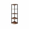 Regál Corner Walnut, 5 polic