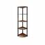Regál Corner Walnut, 5 polic