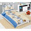 Bellatex Дитяча крепова постільна білизна Safari синя, 140 x 200, 70 x 90 см