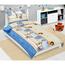 Дитяча крепова постільна білизна Bellatex Сафарісиня, 140 x 200, 70 x 90 см